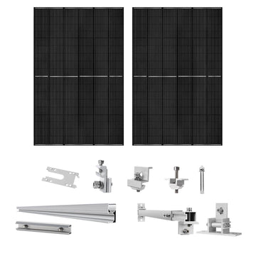 410 Watt Solar Panel 2 Pack with Mount Rack for Efficient Energy Solutions