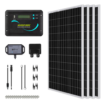 400-Watt 12-Volt Monocrystalline Solar RV Kit w/ 30Amp PWM Charge Controller