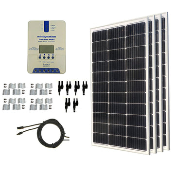 400-Watt Solar Panel Kit with TrakMax MPPT 40A Charge Controller