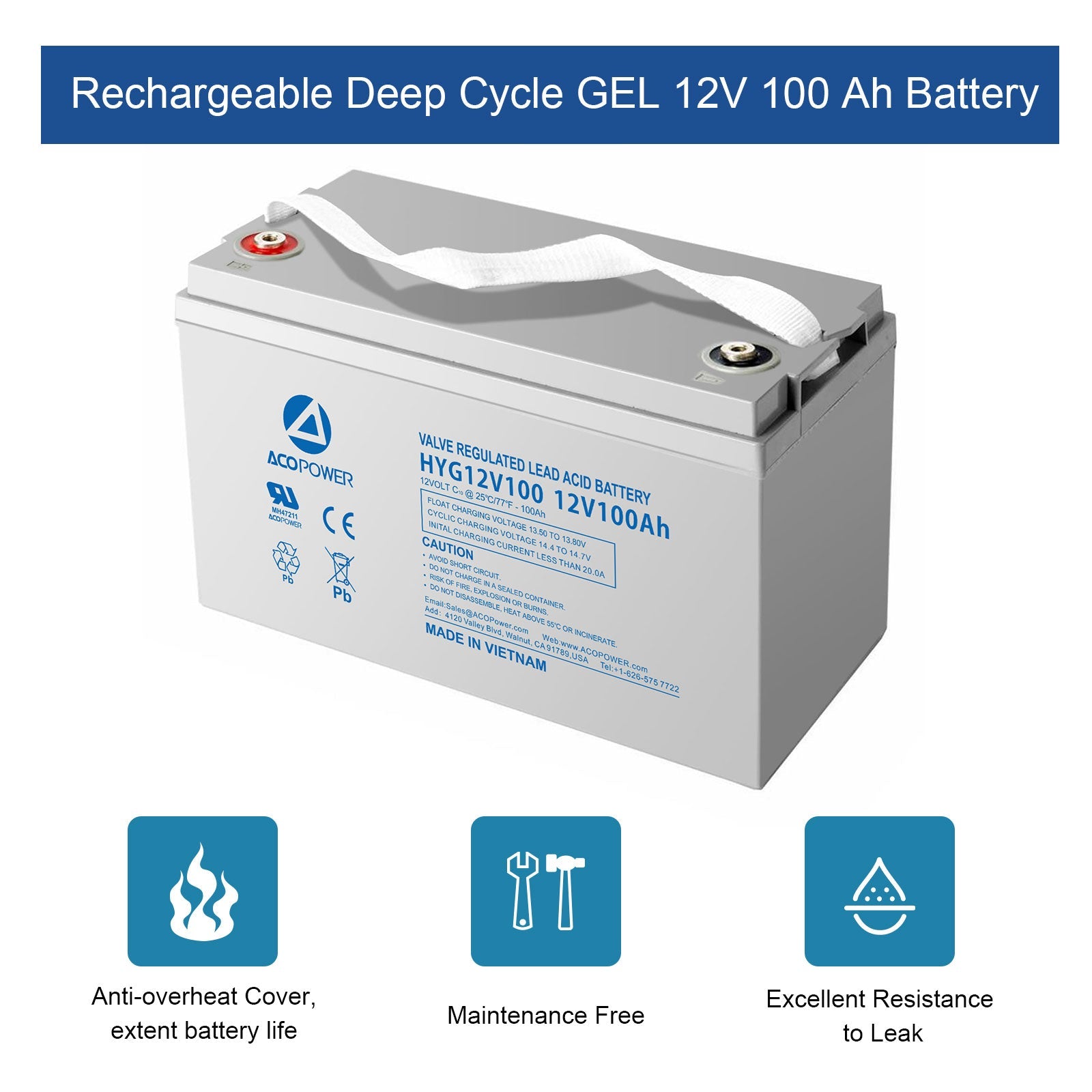 Solar Power Deep Cycle GEL Battery Complete System - Power Independence HQ