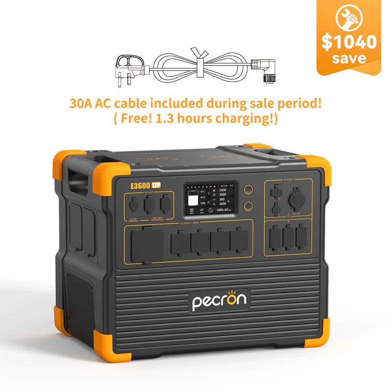 PECRON E3600LFP Power Station 3600W - Power Independence HQ