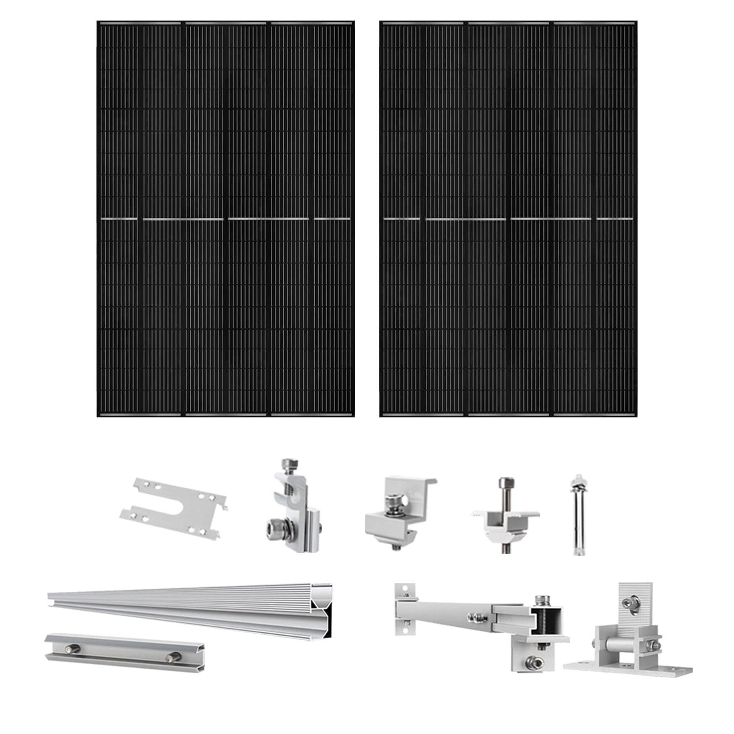 410 Watt Solar Panel 2 Pack with Mount Rack for Efficient Energy Solutions