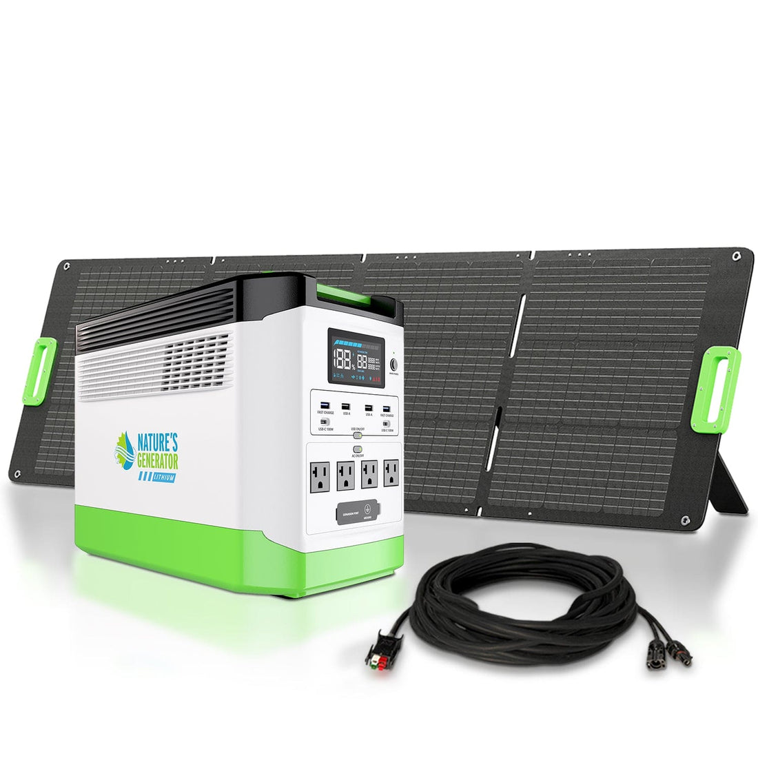 Nature's Generator Lithium 1800 Solar Generator for Reliable Power Anywhere - Power Independence HQ