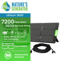 Nature's Generator Solar Generator Lithium 3600 - Power Independence HQ