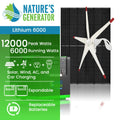 Nature's Generator 6000 Solar Kit with Solar Panels and Wind Turbine - Power Independence HQ