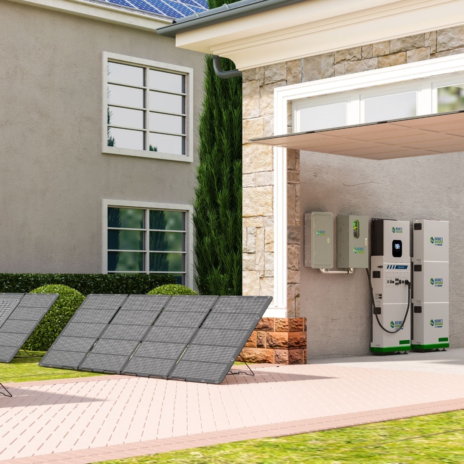 MyGrid Solar and Wind Generator 10K System - Ultimate Home Solar Kit for Sustainable Energy - Power Independence HQ