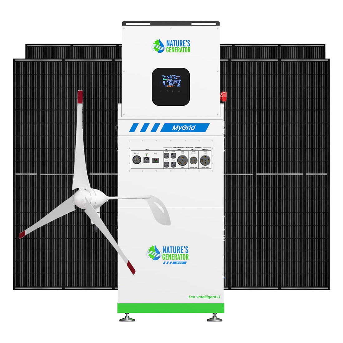 MyGrid Solar and Wind Generator 10K System - Ultimate Home Solar Kit for Sustainable Energy - Power Independence HQ