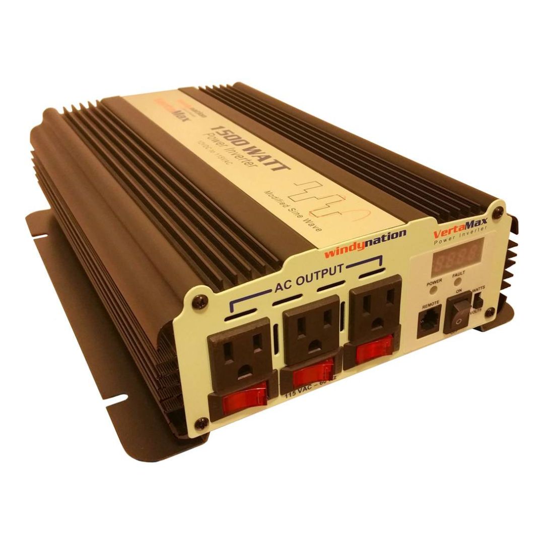 VertaMax 1500 Watt Power Inverter - Modified 12V for Reliable Power Supply