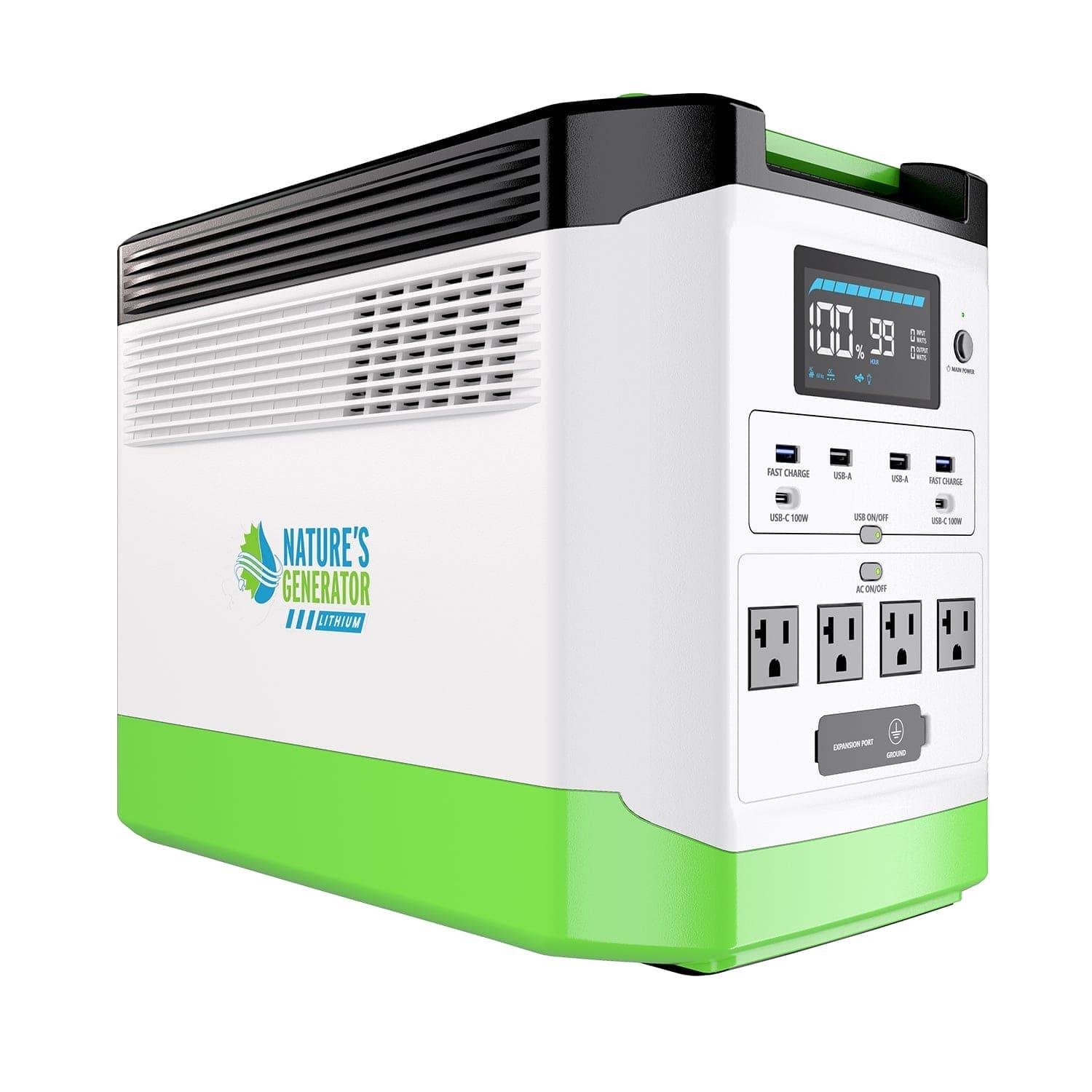 Nature's Generator Lithium 1800 Solar Generator for Reliable Power Anywhere - Power Independence HQ