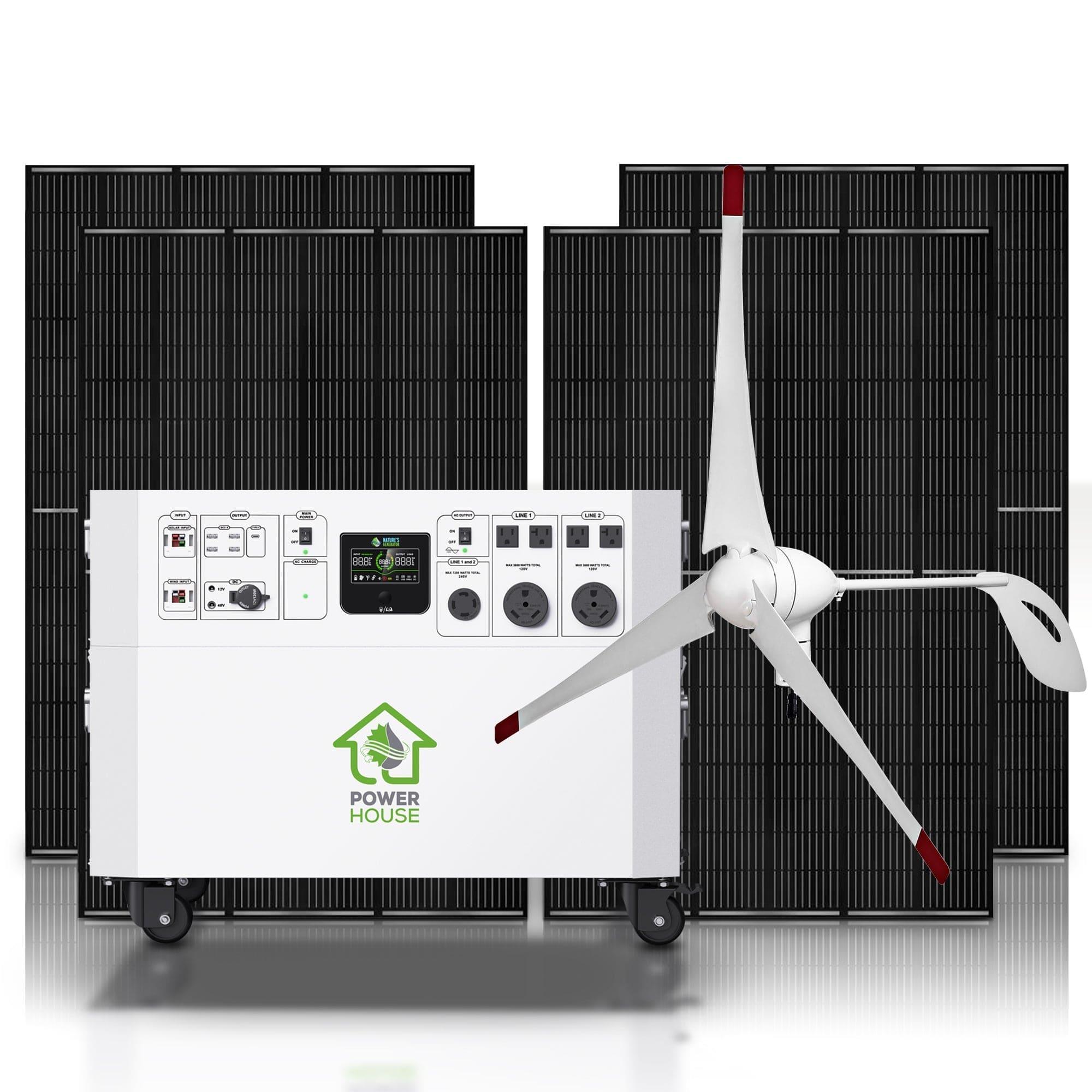 Nature's Generator Powerhouse Gold Plus WE System - Whole House Wind and Solar Generator