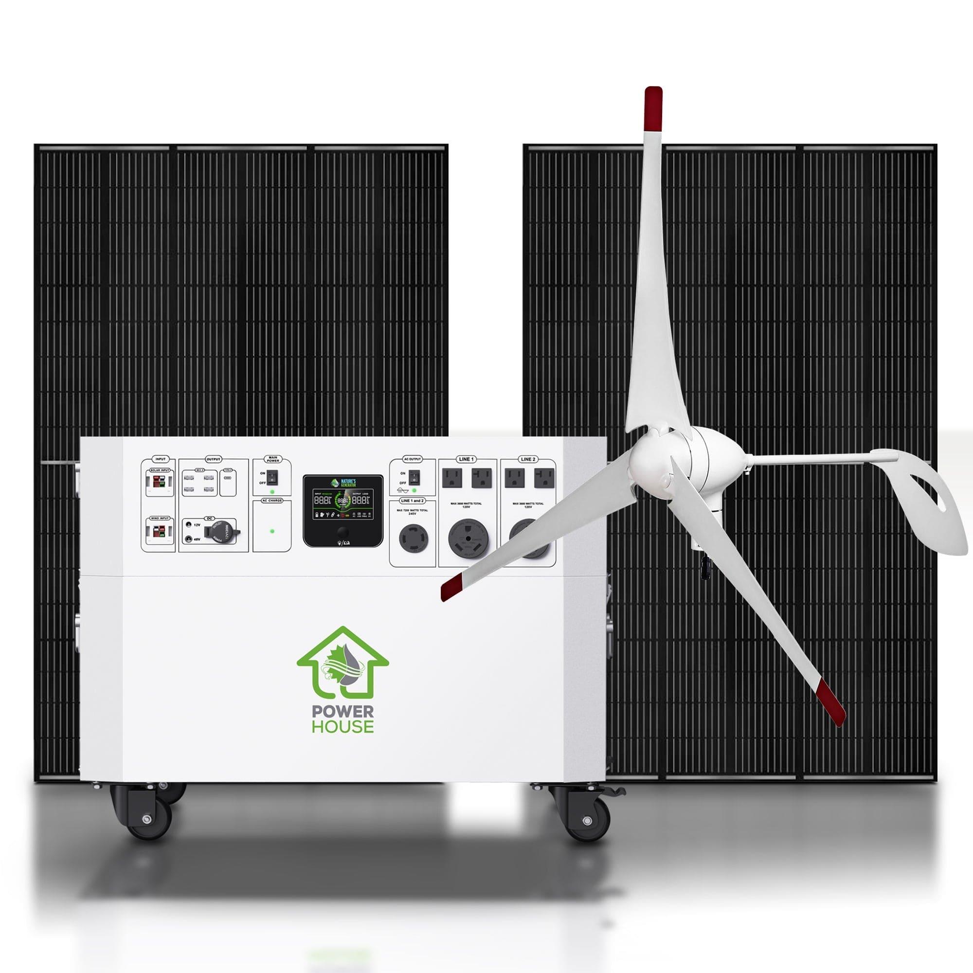 Nature's Generator Powerhouse Gold WE System - Solar and Wind Hybrid Energy System